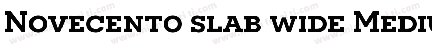 Novecento slab wide Medium字体转换